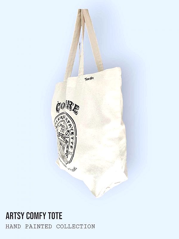 Greek lace Artsy Comfy Tote Bag